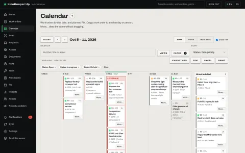 The calendar